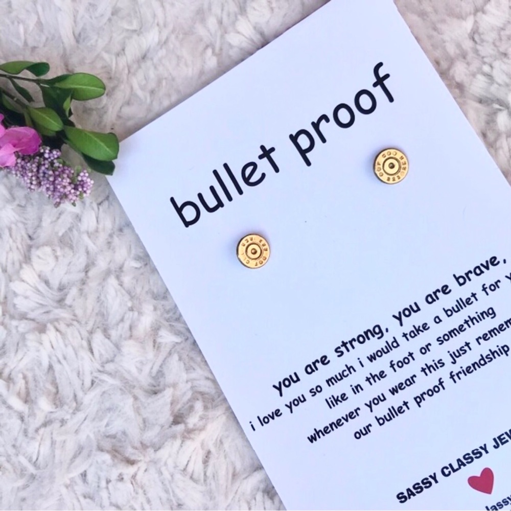 Bullet Earrings Funny Best Friend Jewelry Gift